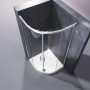 Душова кабіна без піддону KOER SR SC04-90x90x195-TR-01 прозоре скло Easy Clean 5мм, хром