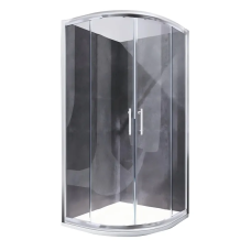 Душова кабіна без піддону KOER SR SC04-100x100x195-TR-01 прозоре скло Easy Clean 5мм, хром