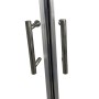 Душова кабіна без піддону KOER SR SC04-100x100x195-TR-01 прозоре скло Easy Clean 5мм, хром