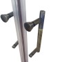 Душова кабіна без піддону KOER SR SC04-90x90x195-TR-07 прозоре скло Easy Clean 5мм, графіт