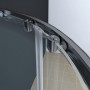 Душова кабіна без піддону KOER SR SC04-90x90x195-TR-07 прозоре скло Easy Clean 5мм, графіт