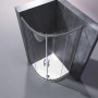 Душова кабіна без піддону KOER SR SC04-90x90x195-TR-07 прозоре скло Easy Clean 5мм, графіт