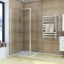 Душова кабіна без піддону KOER SR SC05-90x90x195-TR-01 прозоре скло Easy Clean 6мм, хром