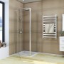 Душова кабіна без піддону KOER SR SC05-90x90x195-TR-01 прозоре скло Easy Clean 6мм, хром