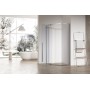 Душова кабіна без піддону KOER SR SC06-100x100x200-TR-01 прозоре скло Easy Clean 8мм, хром