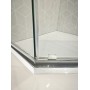 Душова кабіна без піддону KOER SR SC06-100x100x200-TR-01 прозоре скло Easy Clean 8мм, хром