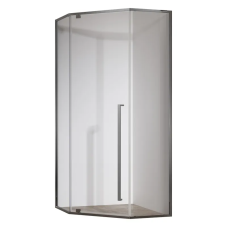 Душова кабіна без піддону KOER SR SC06-90x90x200-TR-07 прозоре скло Easy Clean 8мм, графіт