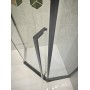 Душова кабіна без піддону KOER SR SC06-90x90x200-TR-07 прозоре скло Easy Clean 8мм, графіт