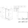 Душова кабіна без піддону KOER SR SC07-120x90x200-TR-01 прозоре скло Easy Clean 8мм, хром