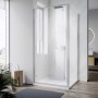 Душова кабіна без піддону KOER SR SC08-90x90x200-TR-01 прозоре скло Easy Clean 6мм, хром