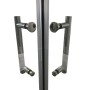 Душова кабіна без піддону KOER SR SC03-90x90x200-TR-02 прозоре скло Easy Clean 6мм SS Color