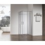 Душова кабіна без піддону KOER SR SC03-90x90x200-TR-02 прозоре скло Easy Clean 6мм SS Color