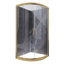 Душова кабіна без піддону KOER SR SC04-90x90x195-TR-12 прозоре скло Easy Clean 5мм Матове золото