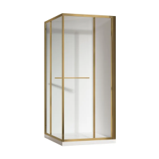 Душова кабіна без піддону KOER SR SC09-90x90x200-L-TR-12 прозоре скло Easy Clean 6мм Матове золото