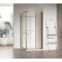 Душова кабіна без піддону KOER SR SC09-90x90x200-L-TR-12 прозоре скло Easy Clean 6мм Матове золото