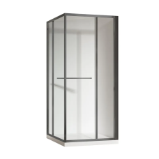 Душова кабіна без піддону KOER SR SC09-90x90x200-L-TR-07 прозоре скло Easy Clean 6мм Графіт
