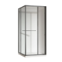 Душова кабіна без піддону KOER SR SC09-90x90x200-L-TR-07 прозоре скло Easy Clean 6мм Графіт