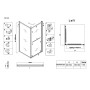 Душова кабіна без піддону KOER SR SC09-90x90x200-L-TR-07 прозоре скло Easy Clean 6мм Графіт