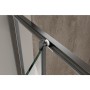Душова кабіна без піддону KOER SR SC09-90x90x200-R-TR-07 прозоре скло Easy Clean 6мм Графіт