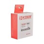 Комплект кранів для рушникосушки кутовий KOER KR.SET.550 - M1/2''xM1/2'' запірний, хромований