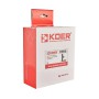 Комплект кранів для рушникосушки кутовий KOER KR.SET.535 BLACK - M1/2''xM1/2'' подовжений