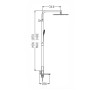 Душова колона зі змішувачем KOER KB-56009-04, 3 функціі (Колір хром+білий)