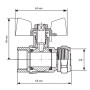 Кран кульовий KOER Wing 20x3/4M