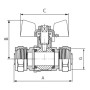 Кран кульовий Waterpro Wing 20x20