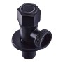 Кран для підключення сантехприладів Mixxus VAL-07-1/2x3/4 Black