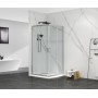 Душова кабіна без піддону Mixxus Premium DIVERSE SC02-90x90x195-TR Chrome прозоре скло 5мм