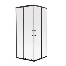 Душова кабіна без піддону Mixxus Premium DIVERSE SC02-90x90x195-TR Black прозоре скло 5мм
