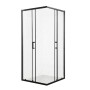 Душова кабіна без піддону Mixxus Premium DIVERSE SC02-90x90x195-TR Black прозоре скло 5мм