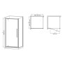 Душова кабіна без піддону Mixxus Premium BEVEL SC01-90x90x195-TR Chrome прозоре скло 6мм