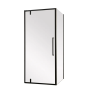 Душова кабіна без піддону Mixxus Premium BEVEL SC01-90x90x195-TR Black прозоре скло 6мм