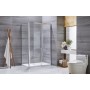 Душова кабіна без піддону Mixxus Premium DIVERSE SC03-100x80x195-TR Chrome прозоре скло 6мм