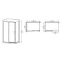 Душова кабіна без піддону Mixxus Premium DIVERSE SC03-100x80x195-TR Chrome прозоре скло 6мм