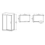 Душова кабіна без піддону Mixxus Premium DIVERSE SC03-100x80x195-TR Black прозоре скло 6мм