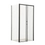 Душова кабіна без піддону Mixxus Premium DIVERSE SC03-100x80x195-TR Black прозоре скло 6мм