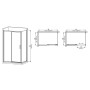 Душова кабіна без піддону Mixxus Premium DIVERSE SC03-120x80x195-TR Chrome прозоре скло 6мм
