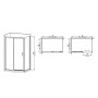 Душова кабіна без піддону Mixxus Premium DIVERSE SC03-120x80x195-TR Black прозоре скло 6мм