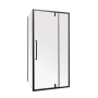 Душова кабіна без піддону Mixxus Premium BEVEL SC01-100x80x195-TR Black прозоре скло 6мм
