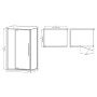 Душова кабіна без піддону Mixxus Premium BEVEL SC01-100x80x195-TR Black прозоре скло 6мм