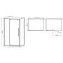 Душова кабіна без піддону Mixxus Premium BEVEL SC01-120x80x195-TR Chrome прозоре скло 6мм