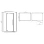 Душова кабіна без піддону Mixxus Premium BEVEL SC01-120x80x195-TR Black прозоре скло 6мм