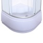 Душова кабіна з високим піддоном Mixxus PLAIN SCT01-90x90x195-FB SATIN матове скло 4мм