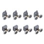 Душова кабіна з високим піддоном Mixxus PLAIN SCT01-90x90x195-FB SATIN матове скло 4мм