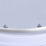 Душова кабіна з високим піддоном Mixxus PLAIN SCT01-90x90x195-FB SATIN матове скло 4мм