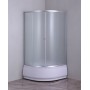 Душова кабіна з високим піддоном Mixxus PLAIN SCT01-90x90x195-FB SATIN матове скло 4мм