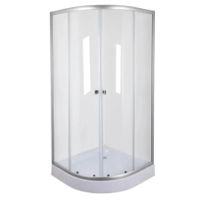 Душова кабіна без піддону Mixxus PLAIN SC01-90x90x185-TR CHROME прозоре скло 4мм