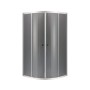 Душова кабіна без піддону Mixxus PLAIN SC01-90x90x185-GR CHROME сіре тоноване скло 4мм
